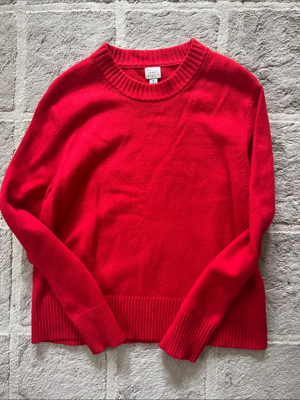 a new day Red Crewneck Sweater - Women's